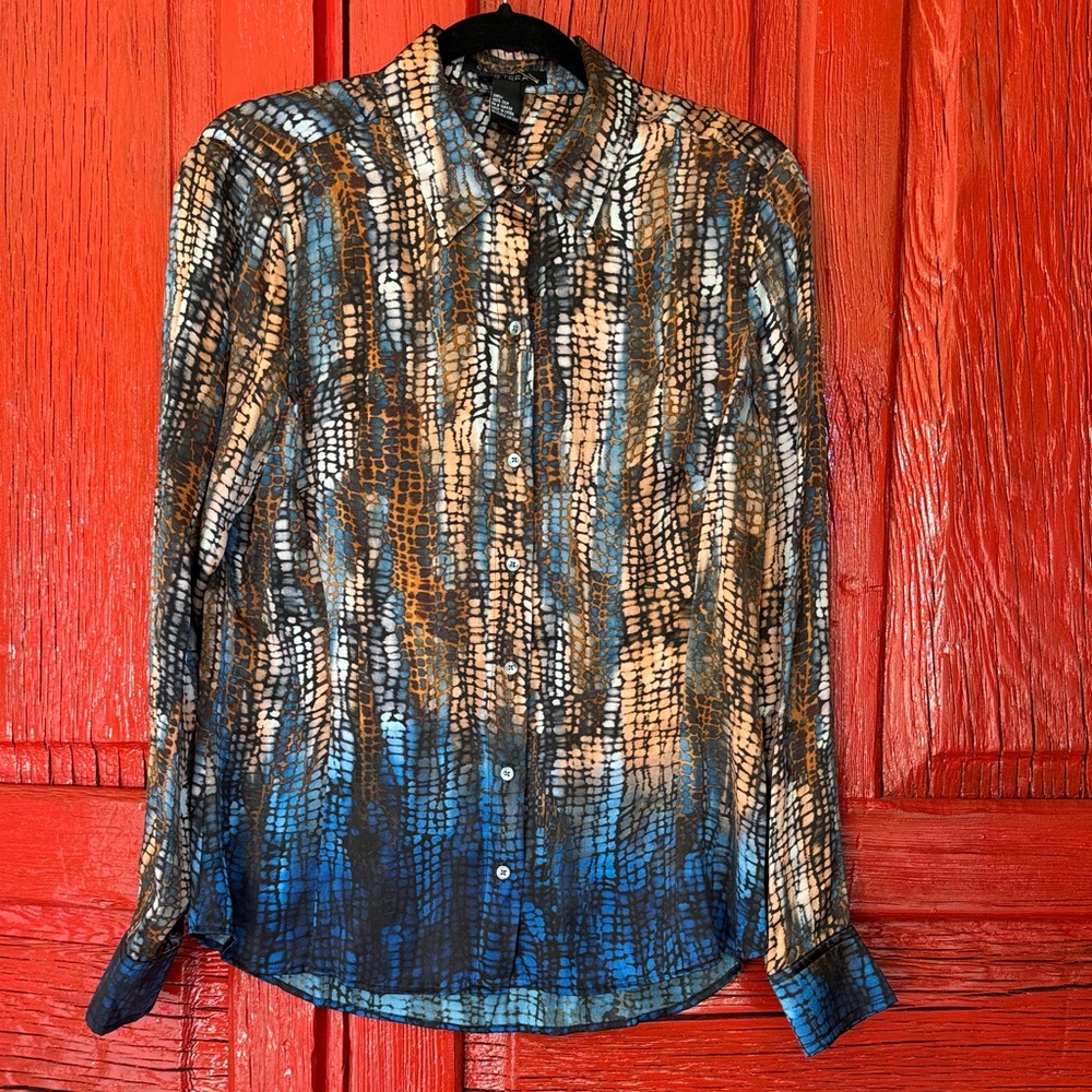 Etcetera Multicolor Abstract Blouse